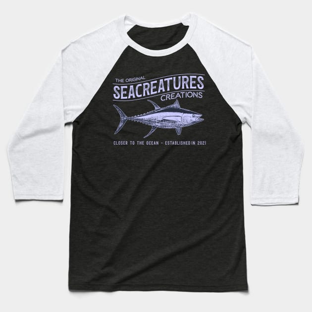 Tuna t-shirt Baseball T-Shirt by Seacreatures